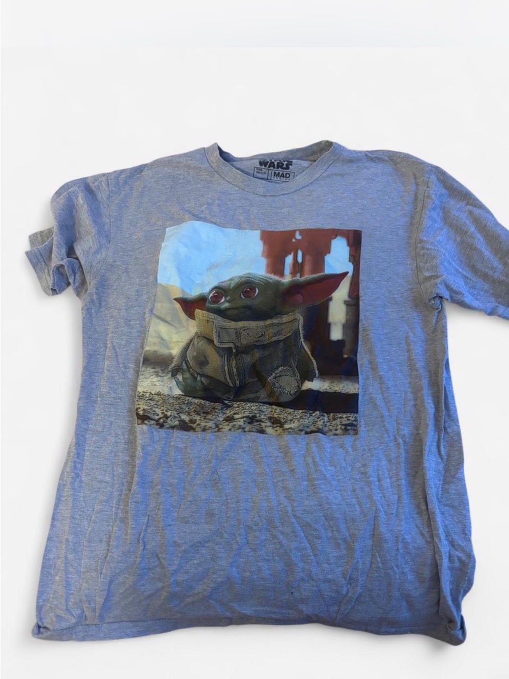Star Wars Graphic Tee - Grey Baby Yoda Shirt